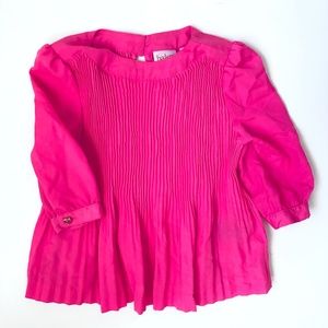SALE Ted Baker Girl Hot Pink Dressy Shirt Top